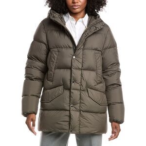 Woolrich Womens Cloud Davis Down Parka, Green